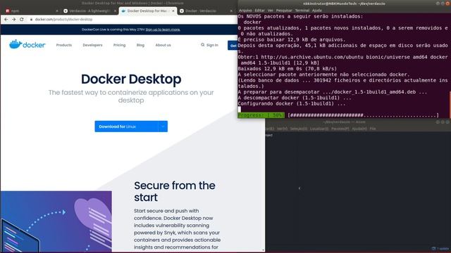 0018-02 Instalação do Docker no Ubuntu 18.04 Através do Gerenciador de Pacotes APT смотреть онлайн