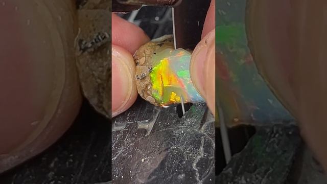 Crazy yellow opal is what opal dreams are made of revealing colors that boggle the mind