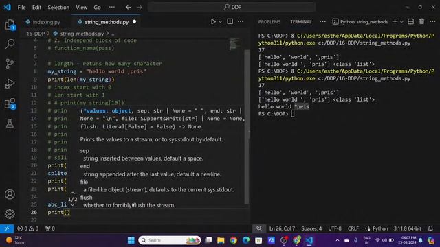 Python String Methods & Functions In Tamil | 16 DDP | Beginner Friendly