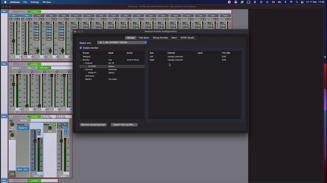 Как сделать monitor profile в MTRX Studio DADman смотреть онлайн