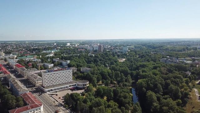Панорама Витебска (вид с башни ратуши и выше) смотреть онлайн