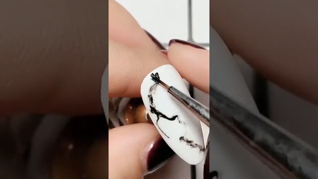 Дизайн мрамор, на ногтях??Как нарисовать?