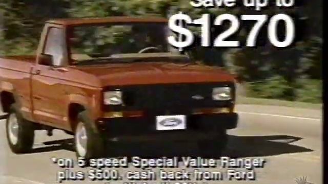 1988 Ford Ranger Commercial (Atlantic Canada) смотреть онлайн
