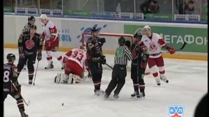 Vityaz @ Avangard 12/10/2010 Highlights / Авангард - Витязь 3:2