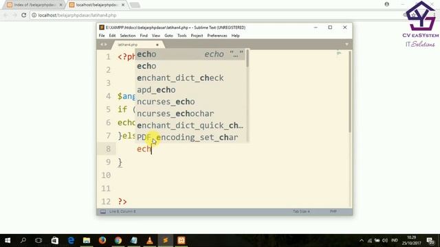 Belajar PHP if elseif dan else #4 смотреть онлайн