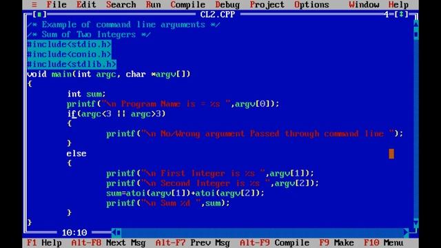 Programming in C | Part 33 | Command Line Argument | Online Lecture | In Hindi