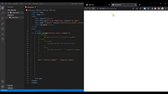 Ternary Operator in Javascript | Javascript Tutorial Beginners to Advanced