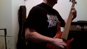 Cradle of Filth - A Gothic Romance (bedroom bass cover)