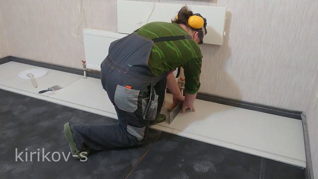 сухая стяжка ГВЛ как звукоизоляция. суперпол knauf
