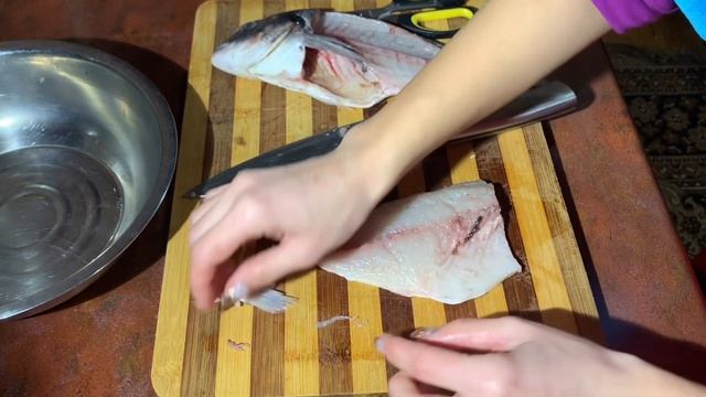 КАК СДЕЛАТЬ ФИЛЕ? РАЗДЕЛКА Дорадо на Филе / Филировка РЫБЫ / Как ПРАВИЛЬНО РАЗДЕЛАТЬ Рыбку?