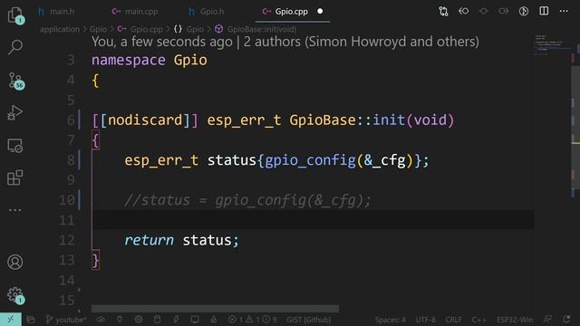 ESP-IDF in CPP 02: Blink, our first component class