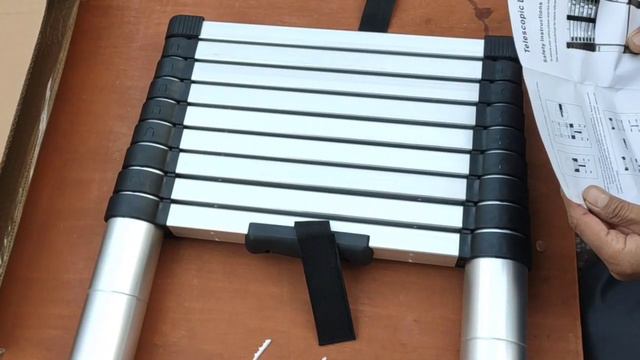 9.5 ft Aluminium Telescopic Ladder, 10-Steps Foldable Multipurpose Step Ladder: Unboxing and Review