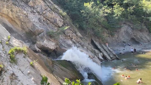 Водопад Хучнинский (Ханагский) в 4к 10.07.2022 смотреть онлайн