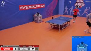 Плахтеев Николай 3-2 Маштаков Александр Турнир  Восток 4  WINCUP  13.02.22 Прямая трансляция Зал 1