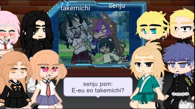 tokyo revengers react to takemichi as random gacha tiktok