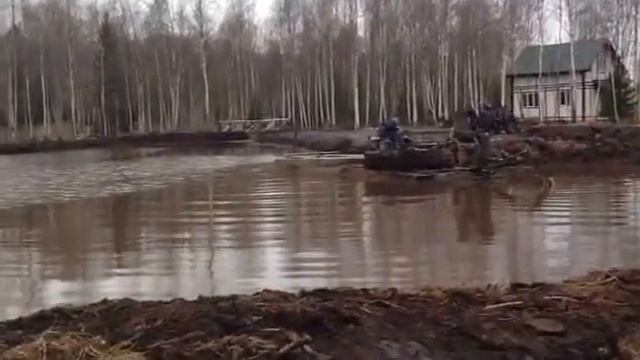 Очистка болота и формирование берегов смотреть онлайн