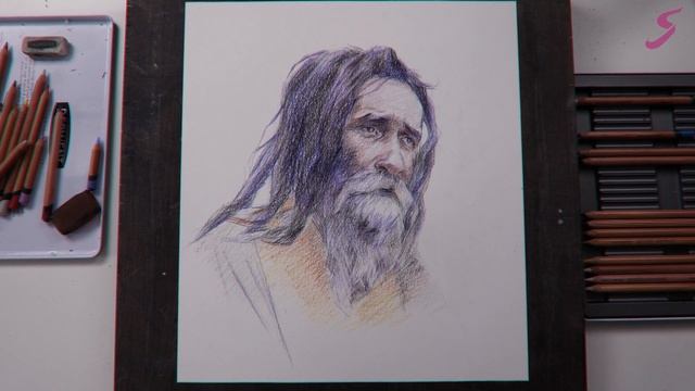 Промо онлайн-курса «Портреты цветными карандашами» | Как нарисовать портрет цветными карандашами смотреть онлайн