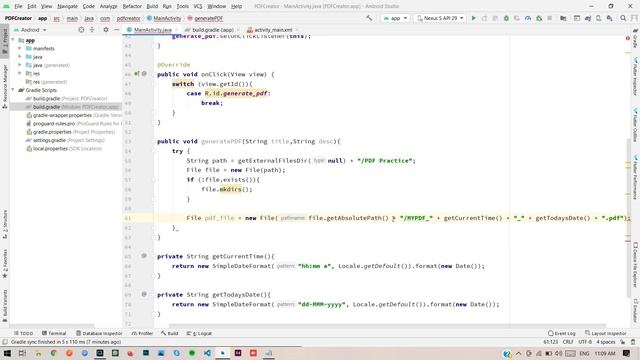 Create PDF File from user input using itext easy way to create pdf in Android Studio latest