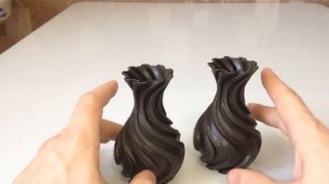 3D-печать шоколадом. Шоколадная ваза, вариант #2