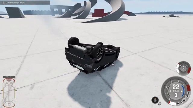 Dacia Sandero Stepway 2021 crash test. BeamNG drive. смотреть онлайн