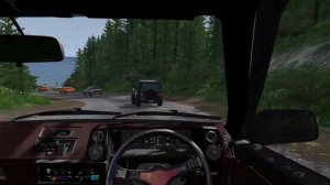 Cruising around the cliff roads with Takumi's Toyota AE86 Sprinter Trueno | BeamNG.drive