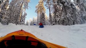 Сноу-каякинг -  Snow Kayaking