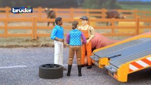 Эвакуатор BRUDER MB Sprinter с машинкой 02675