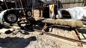 Ленточная пилорама! Sawmill. Пилим дуб!