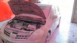 Как правильно мыть двигатель Nissan Tiida