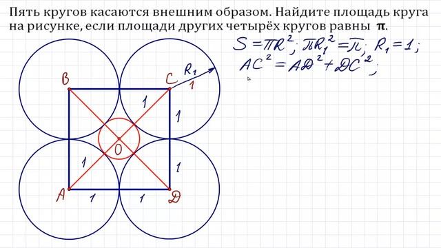 Найти площадь фигуры заштрихованной на рисунке если радиус описанной окружности равен 8 см