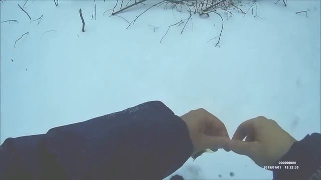 Карельская пеструха или ловля форели зимой на мормышку на таёжном ручье