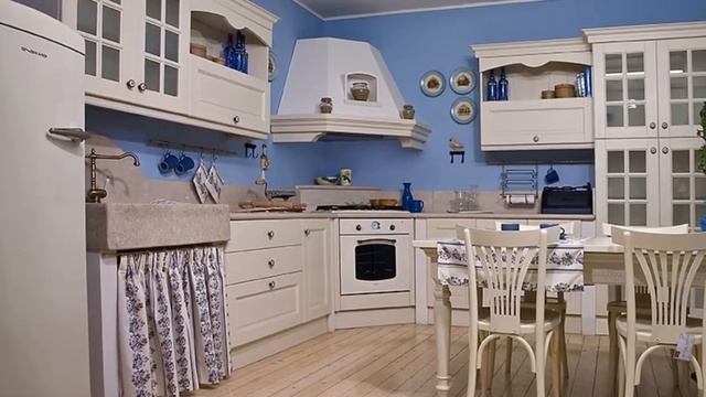 Стиль прованс. Кухня в стиле прованс. Дизайн кухни. смотреть онлайн