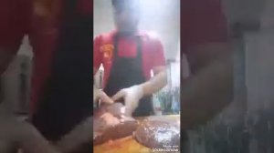 Как очистить говяжию  печень и замариновать