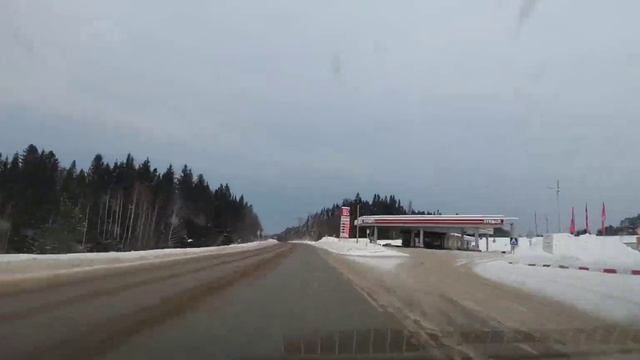 ТРАССА Пермь - Березники. Зима. Январь. смотреть онлайн