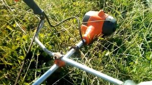 Мотокоса Husqvarna.Косим траву.