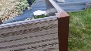 Алюминиевое соединение для грядок из ДПК 225х300мм