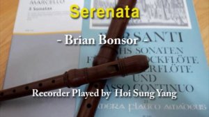 [재즈 리코더연주 ]Serenata-Brian Bonsor