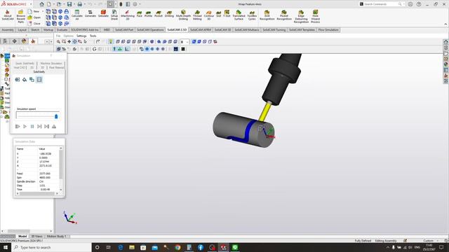 การใช้งาน SOLIDCAM ขั้นพื้นเบสิคพื้นฐาน ตอน CNC MILL ROTARY 4 AXIS #solidcam2022 #solidworks2024 смотреть онлайн