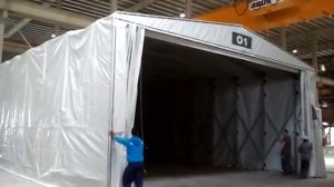 Мобильная пропарочная камера  Процесс складывания