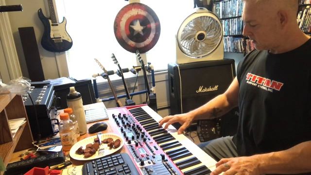 All about the bass (swing version) with Rob Coberg on new syntn смотреть онлайн