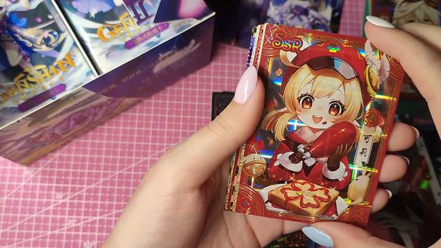 Распаковка КОЛЛЕКЦИОННЫХ КАРТОЧЕК Genshin Impact/куча брака( смотреть онлайн