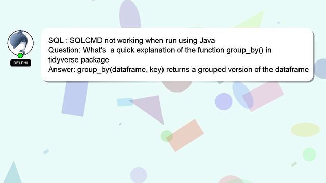 SQL : SQLCMD not working when run using Java смотреть онлайн