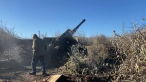 Боевая работа российских артиллеристов