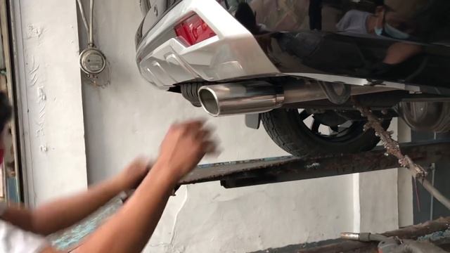 Muffler tip upgrade on my Montero Sport 2020 смотреть онлайн