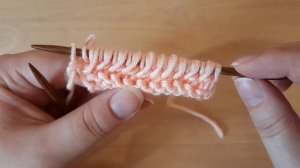 Узор спицами "Объемные дорожки".