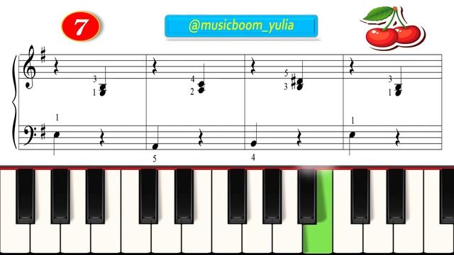 КРАСИВЫЙ и ПРОСТОЙ АНСАМБЛЬ для Фортепиано в 4 руки -  ВИШЕНКИ? -  Easy Piano Duet 4 Hands + SHEETS