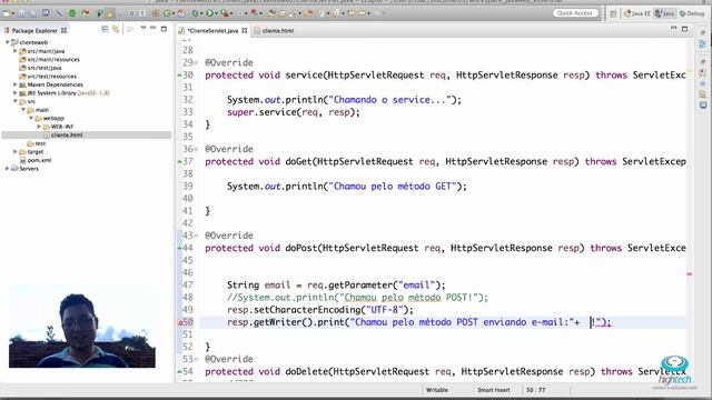 Aula 07 - Submetendo dados ao Servlet por formulário HTML смотреть онлайн