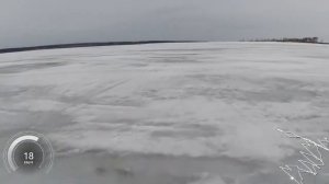 Сноукайтинг в Новосибирске - Пляж Звезда, кайт Raven Cruiser 2, 31.03.22