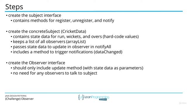 The Java Design Patterns Course--5 Challenge Observer смотреть онлайн