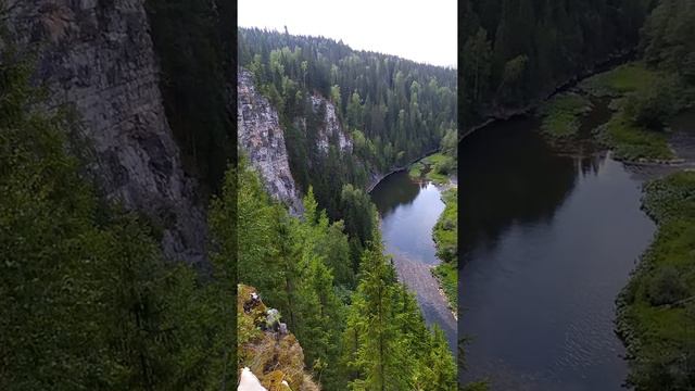 Скала Большие Воронки на реке Вижай